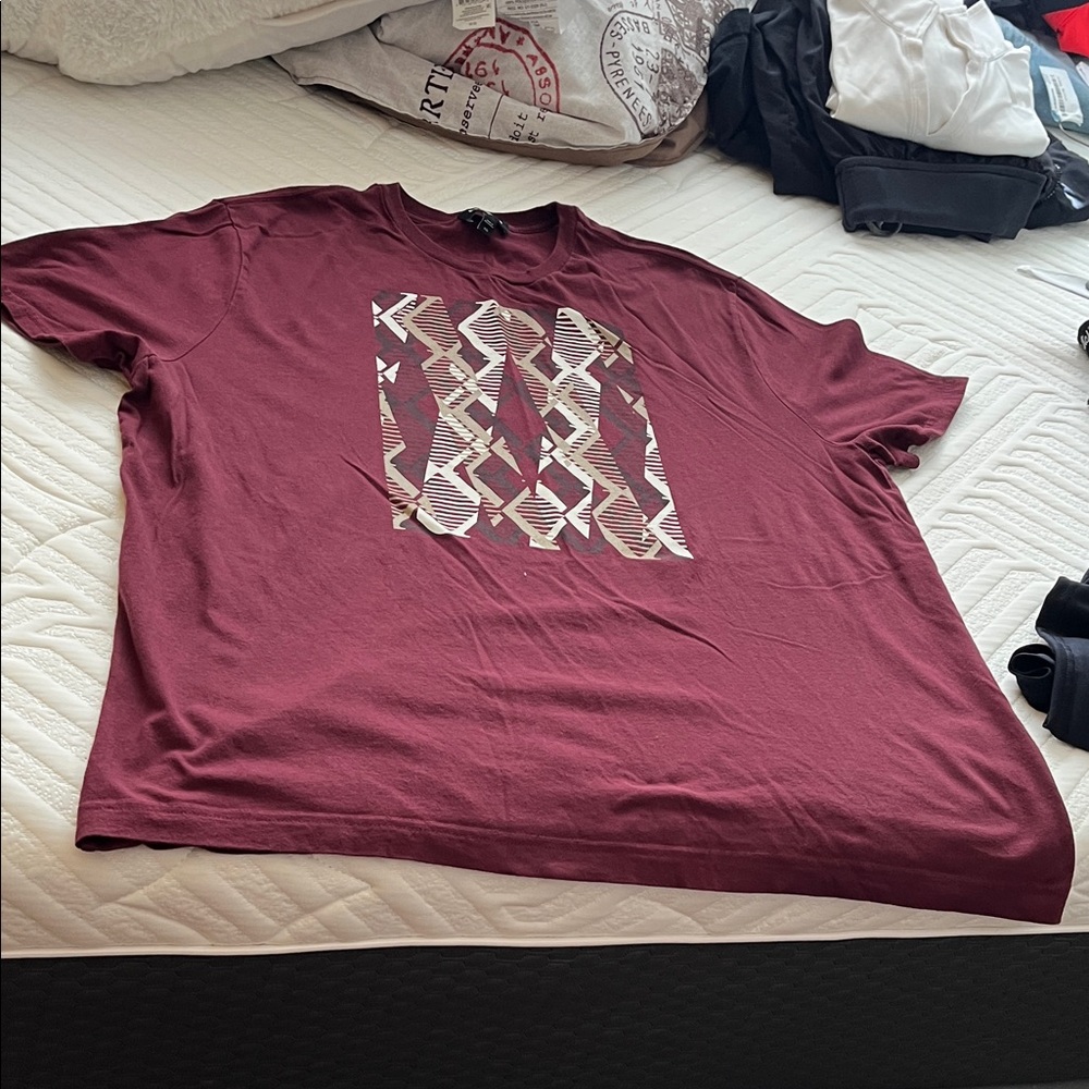Express Maroon Graphic Tee